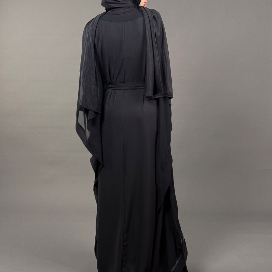 Rawnak Abaya Black - ABAYOLOGY
