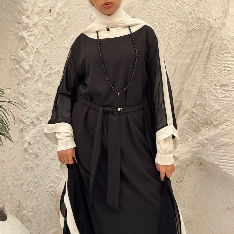 Rawnak Abaya White - ABAYOLOGY