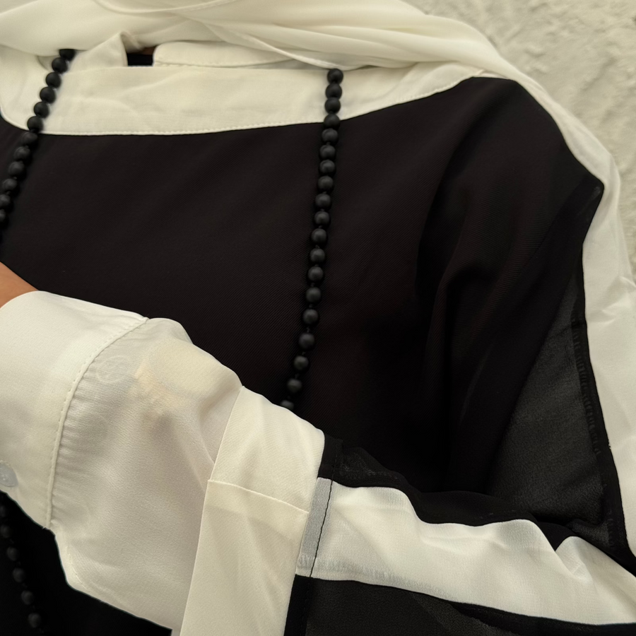Rawnak Abaya White - ABAYOLOGY