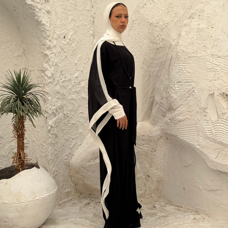 Rawnak Abaya White - ABAYOLOGY