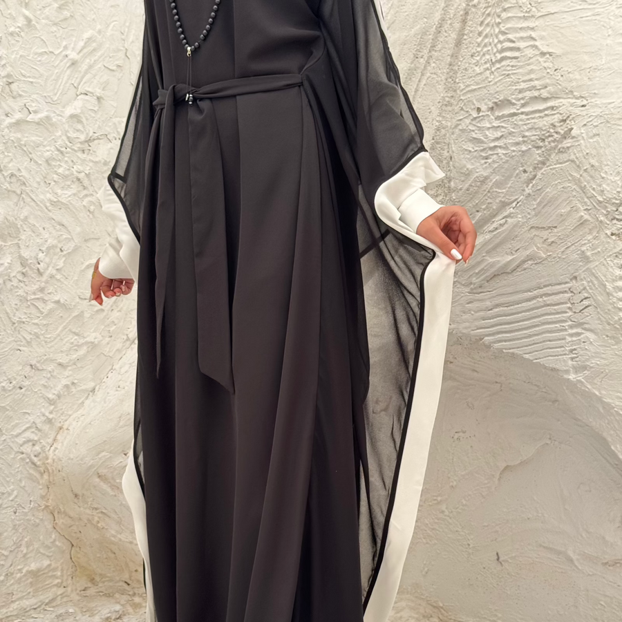 Rawnak Abaya White - ABAYOLOGY