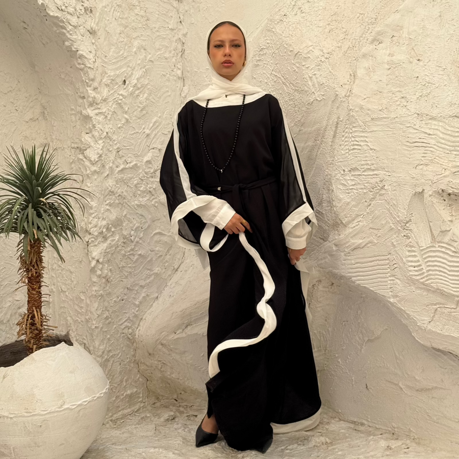 Rawnak Abaya White - ABAYOLOGY