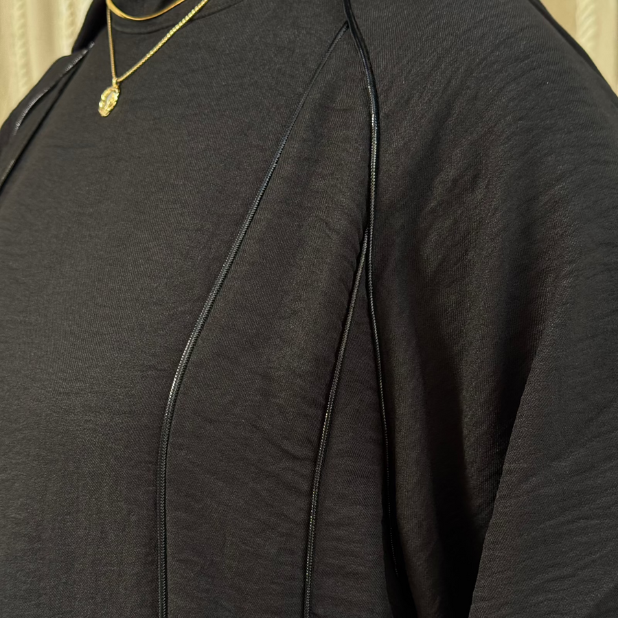 Rihanna Cloche Abaya Black - ABAYOLOGY