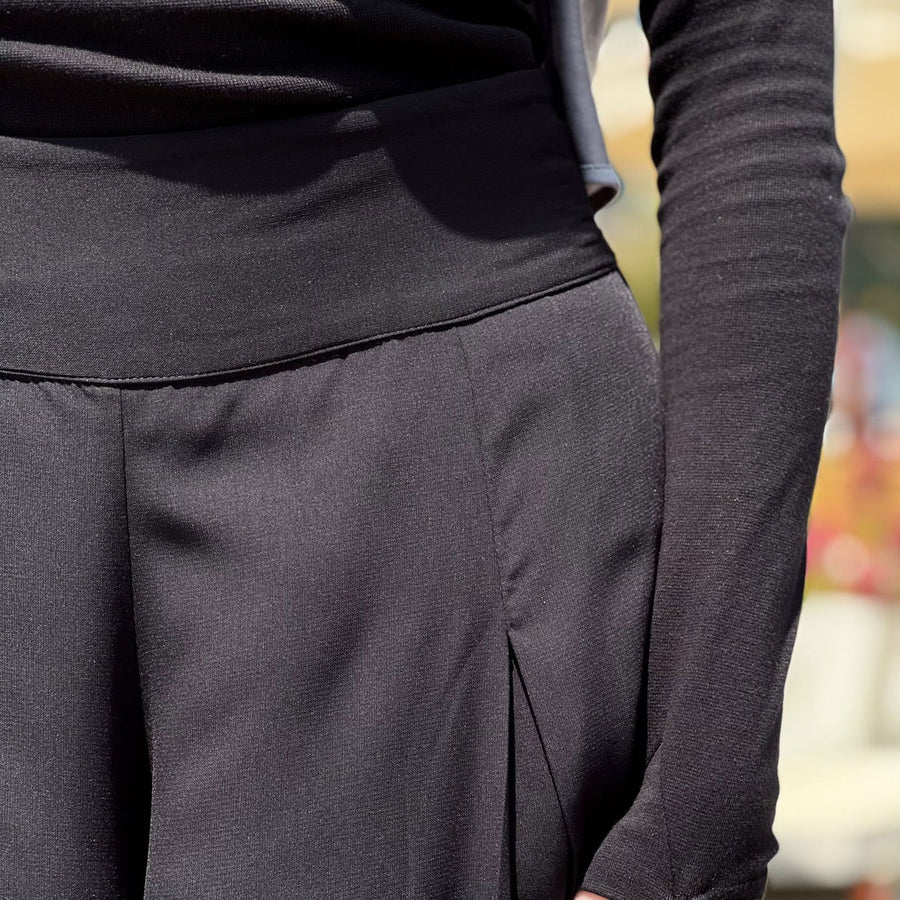 Wide Leg Pants Black - ABAYOLOGY