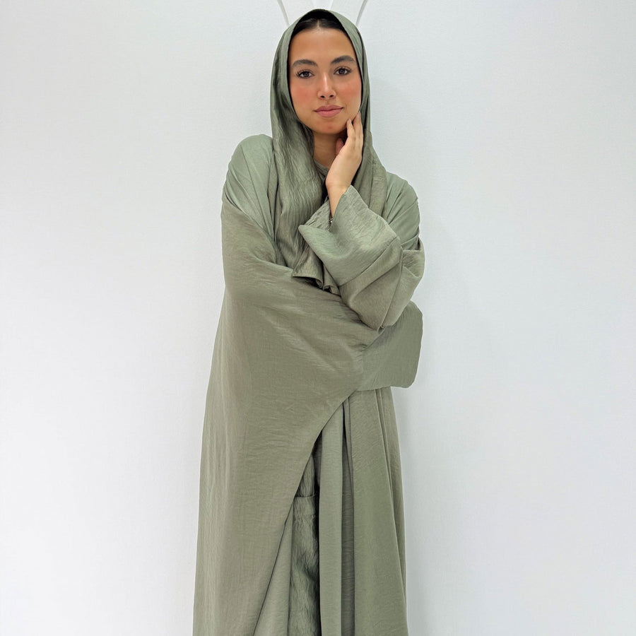 Zahara Abaya Isdal Olive - ABAYOLOGY