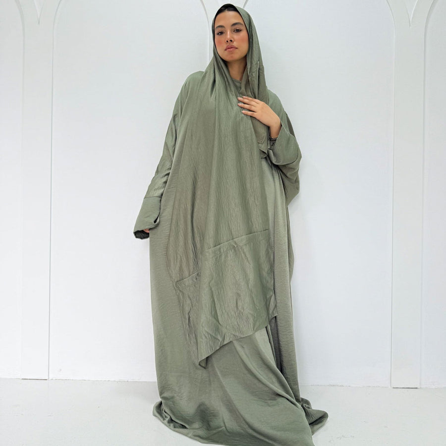 Zahara Abaya Isdal Olive - ABAYOLOGY