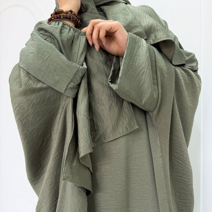 Zahara Abaya Isdal Olive - ABAYOLOGY