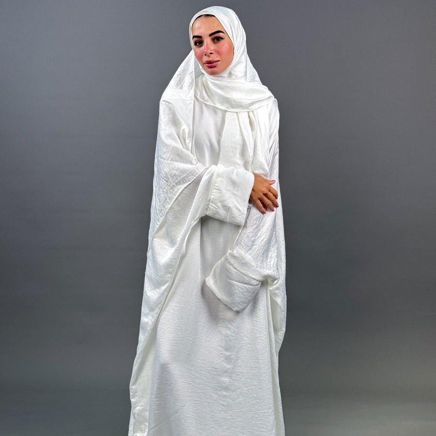 Zahra Abaya Isdal White - ABAYOLOGY